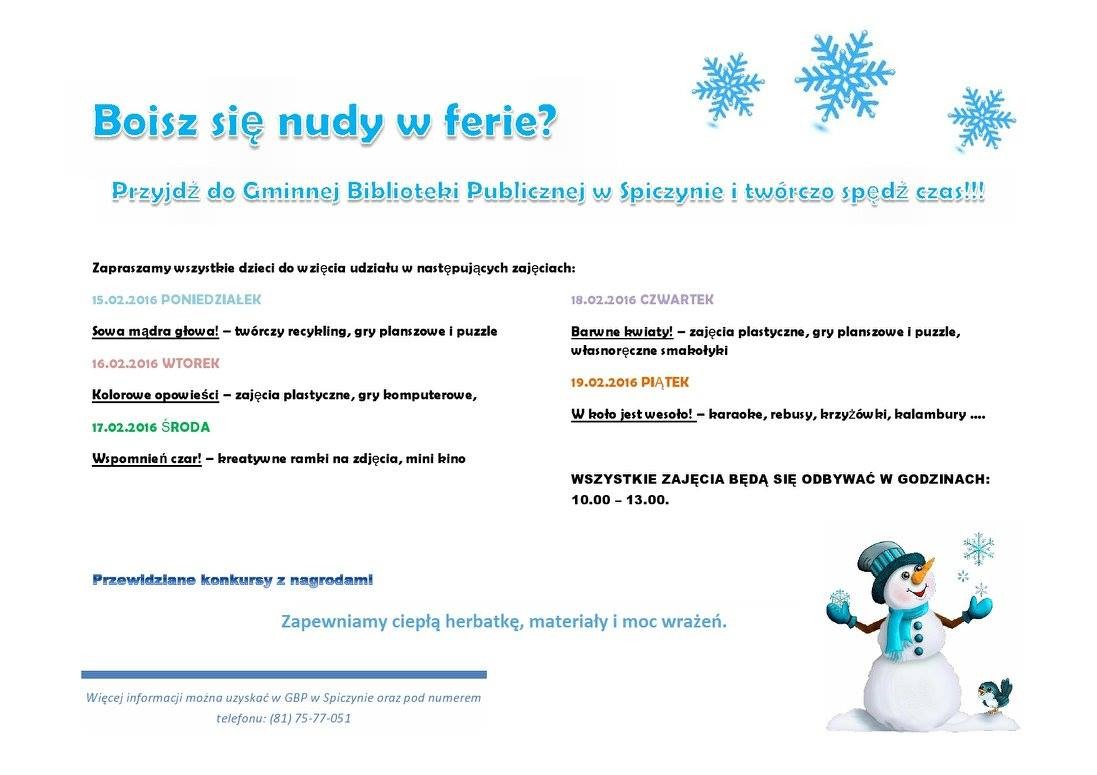 Ferie w GBP w Spiczynie — zdjęcie 1