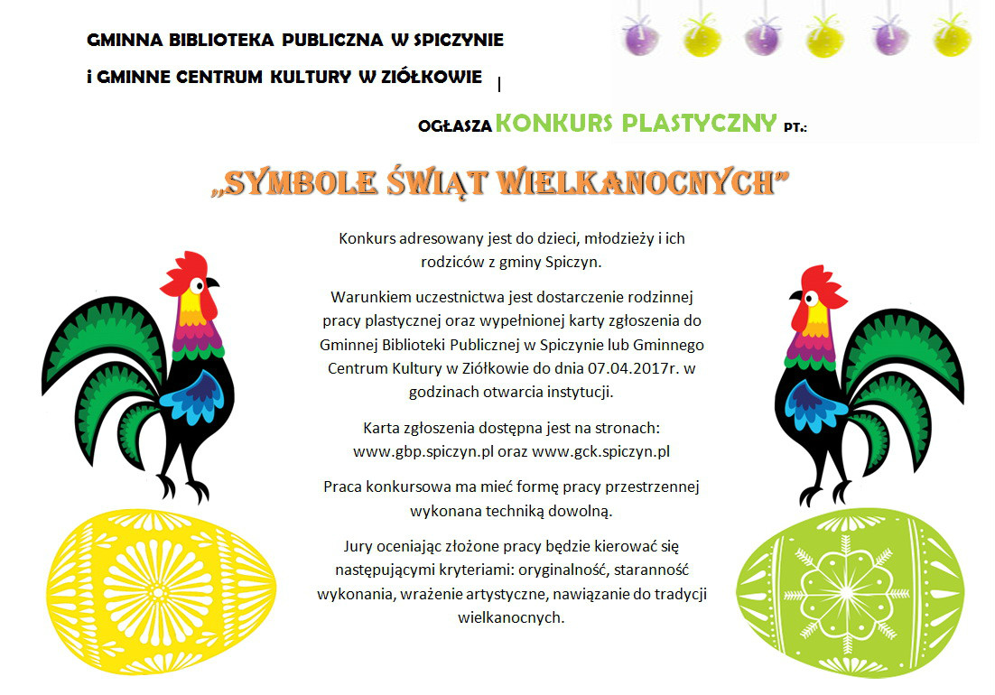 Konkurs Plastyczny "Symbole Świąt Wielkanocnych" — zdjęcie 1