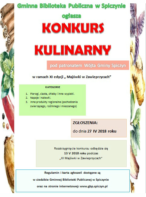 Konkurs kulinarny w ramach XI edycji "Majówki w Zawieprzycach" — zdjęcie 1