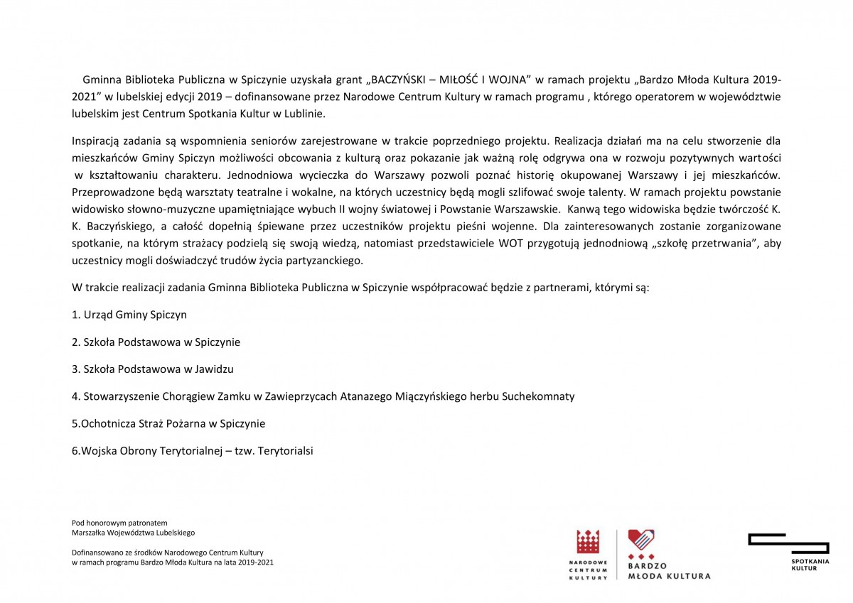 „BACZYŃSKI – MIŁOŚĆ I WOJNA” — zdjęcie 1