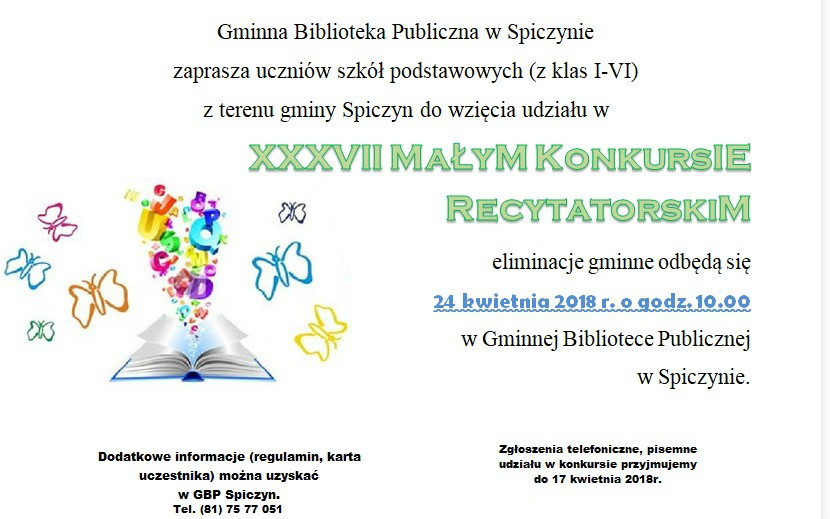 Mały Konkurs Recytatorski — zdjęcie 1
