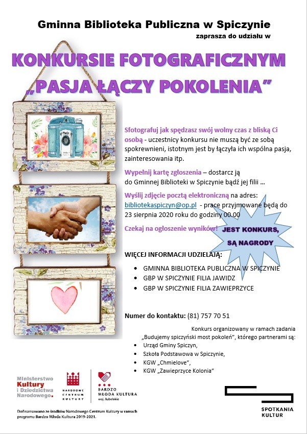 Konkurs fotograficzny „Pasja łączy pokolenia” — zdjęcie 1