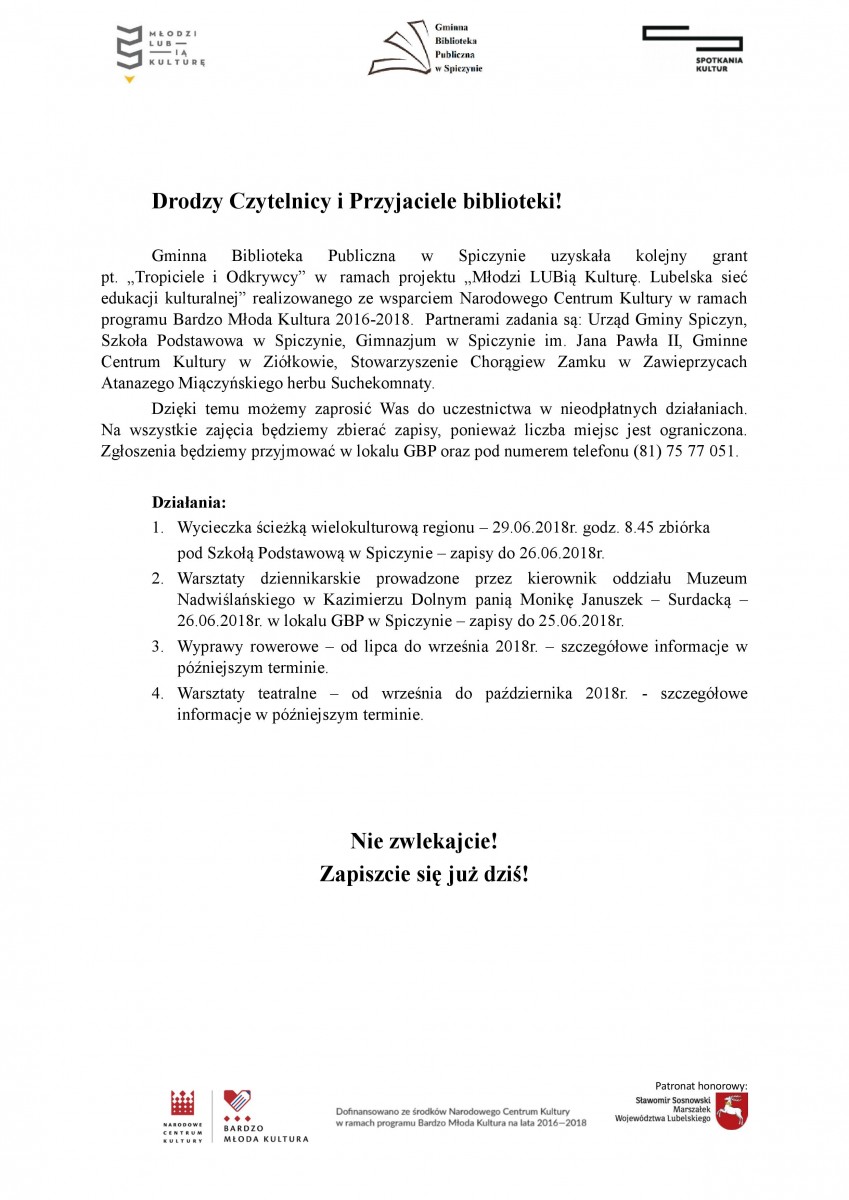 Serdecznie Zapraszamy — zdjęcie 1