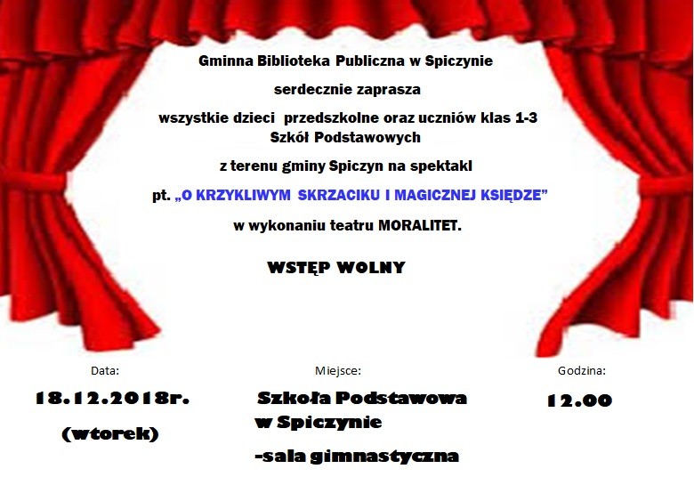 ZAPROSZENIE NA SPEKTAKL — zdjęcie 1
