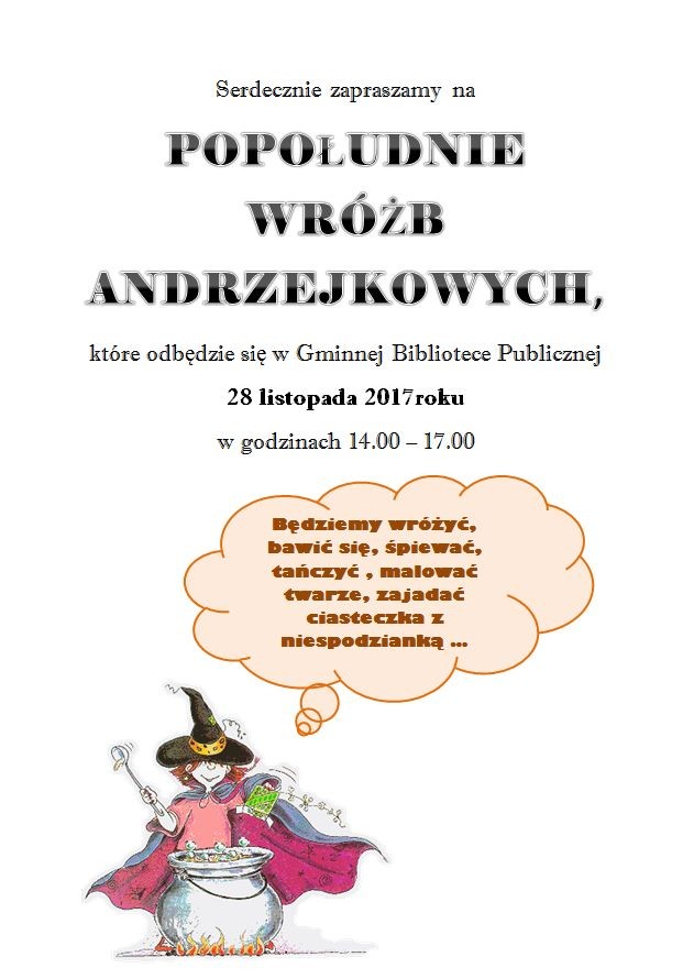 POPOŁUDNIE WRÓŻB ANDRZEJOWYCH — zdjęcie 1