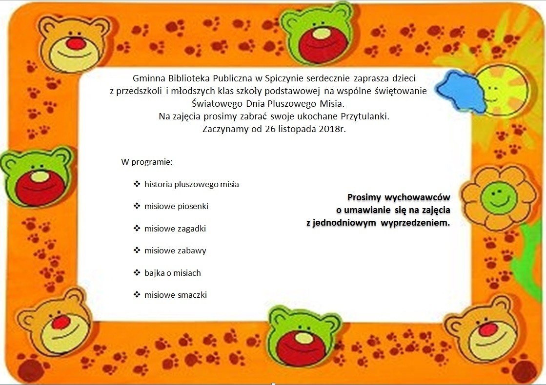 DZIEŃ PLUSZOWEGO MISIA — zdjęcie 1