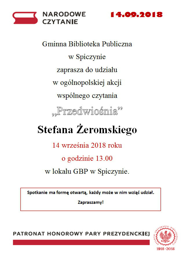 Nrodowe czytanie 2018 — zdjęcie 1